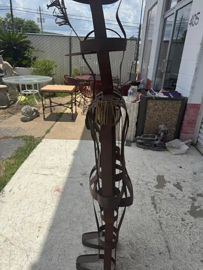 Vintage metal military décor accent piece