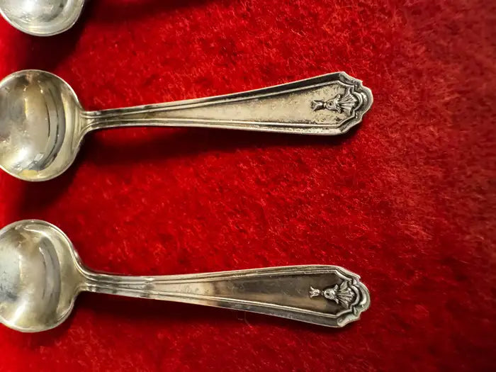 Polished sterling silver mini spoons