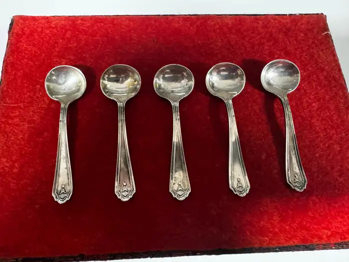 Collectible silver salt spoons set