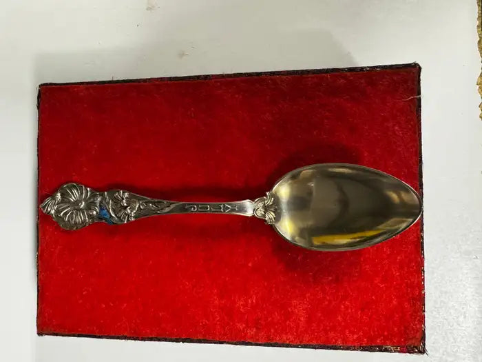 Vintage Sterling Silver Spoon Display