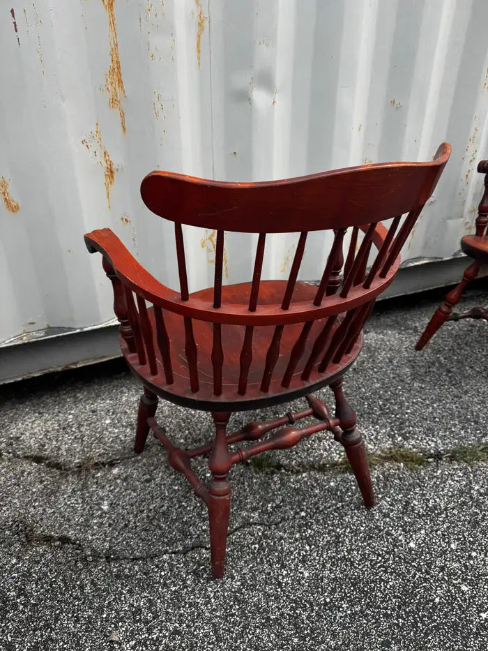 Colonial spindle back dining chair set