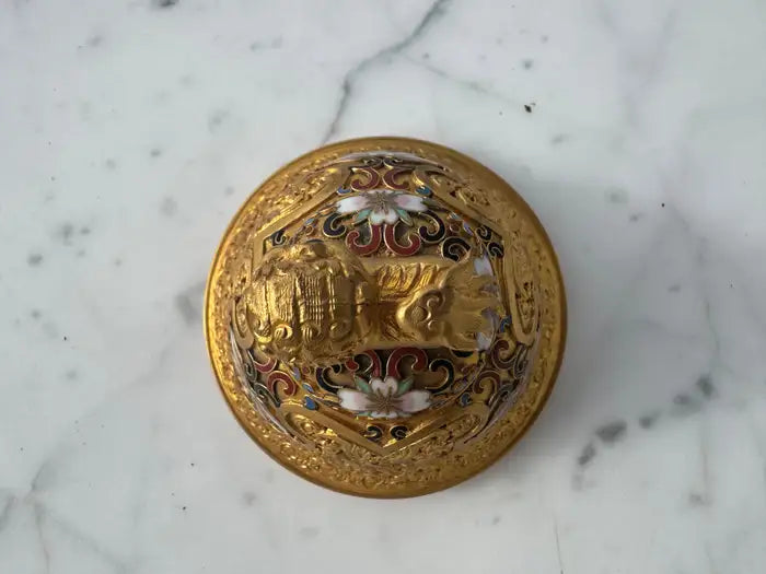 Decorative foo dog incense censer Asian art