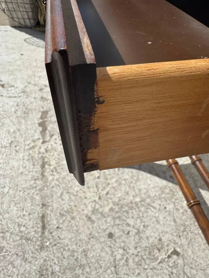 traditional writing desk with drop leaf sides