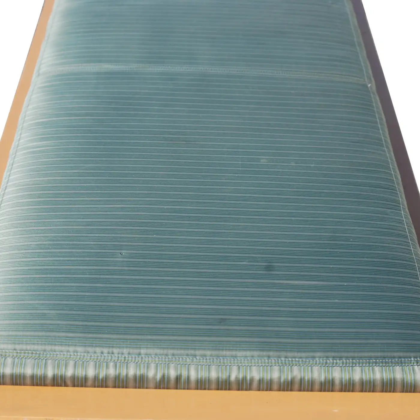 Designer Pax bench Gary L. Lee chrome steel leg maple frame