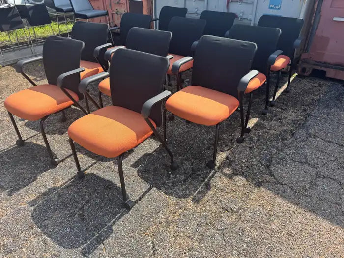 Vintage designer dining chairs with premium upholstery