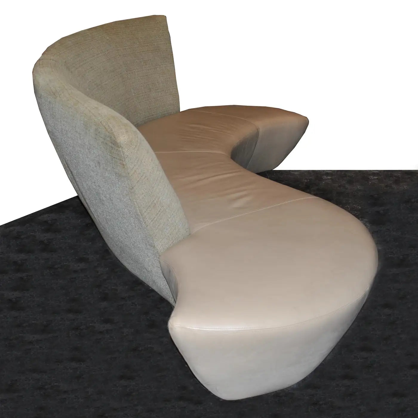 Wave form Kagan sofa in contemporary living room