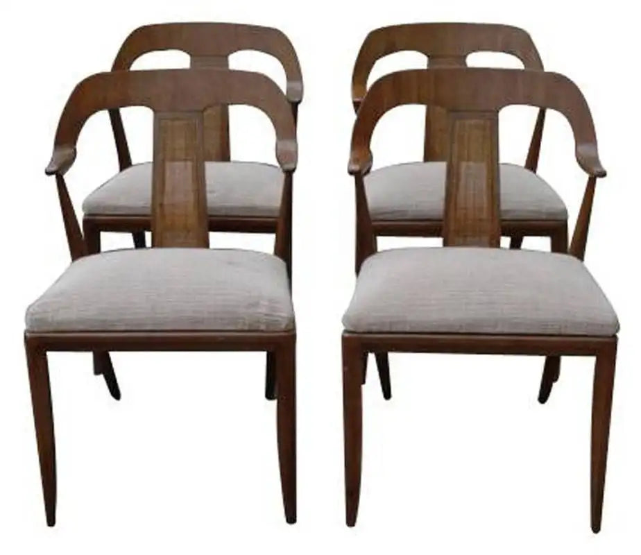Danish modern dining chair smooth curved backrest ergonomic.​