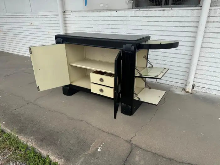 Vintage home bar storage cabinet
