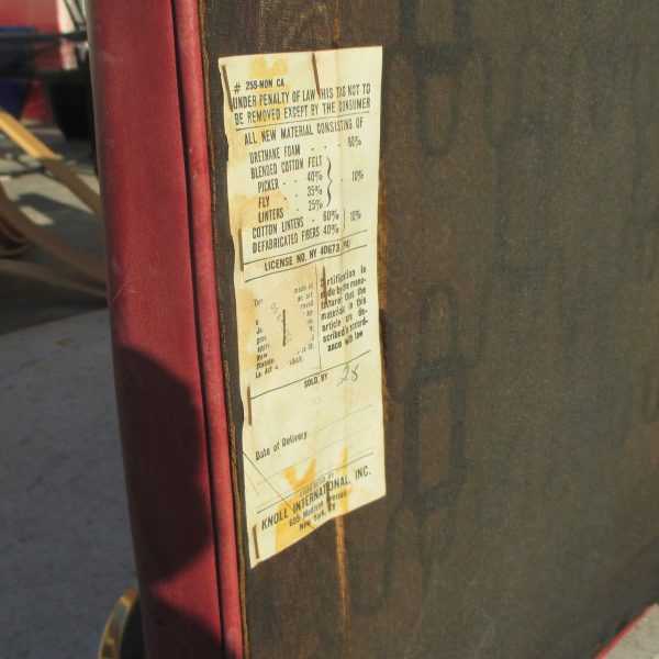 Bauhaus style flat bar armchair stainless steel