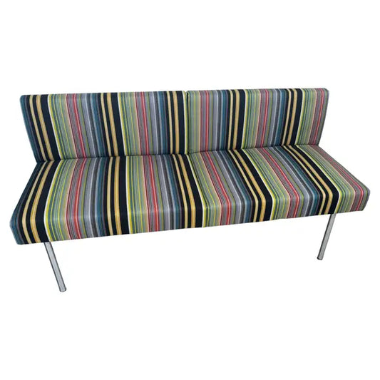 Designer upholstered bench in near new condition