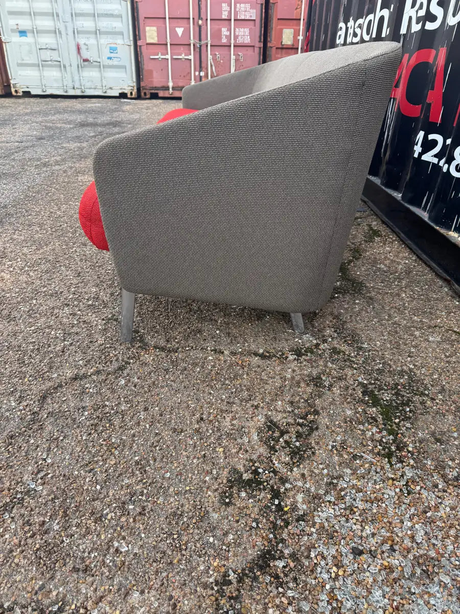 commercial grade upholstered sofa for office lounge seating