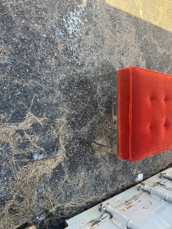 Vintage Martin Brattrud upholstered accent bench