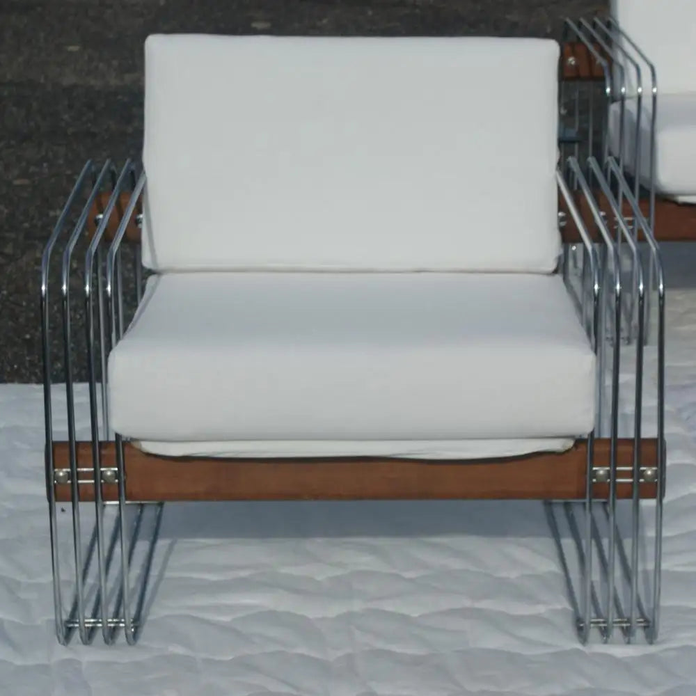 Restored plush cushion lounge chair Heinz Meier