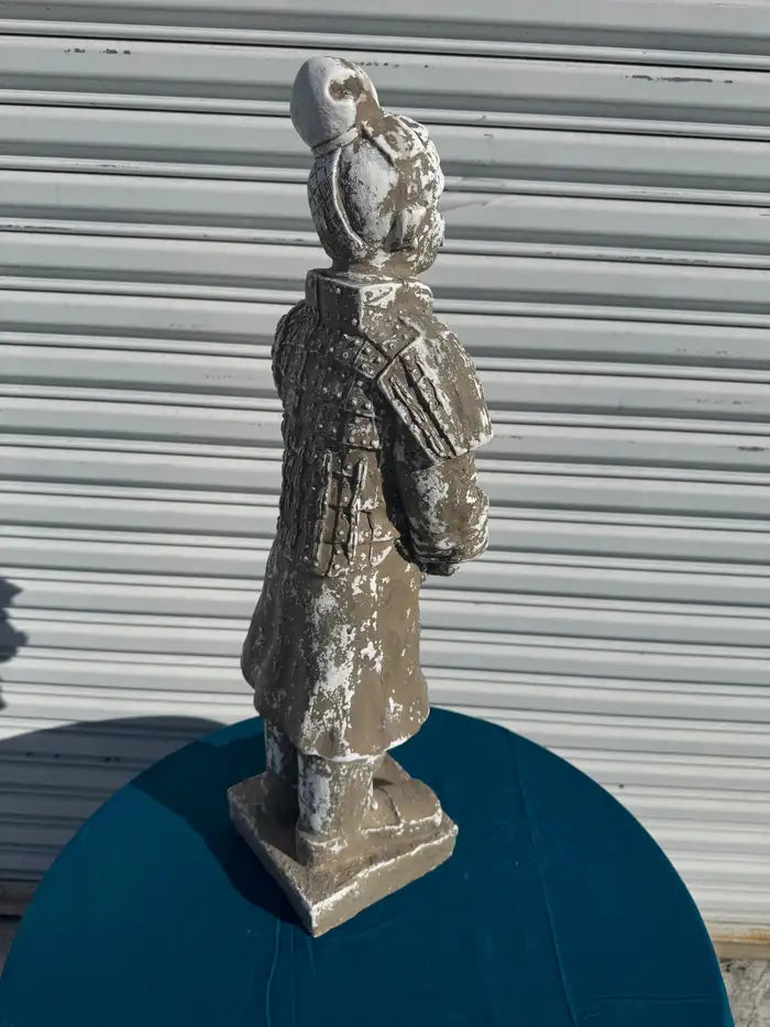 oriental garden sculpture warrior figure cast material