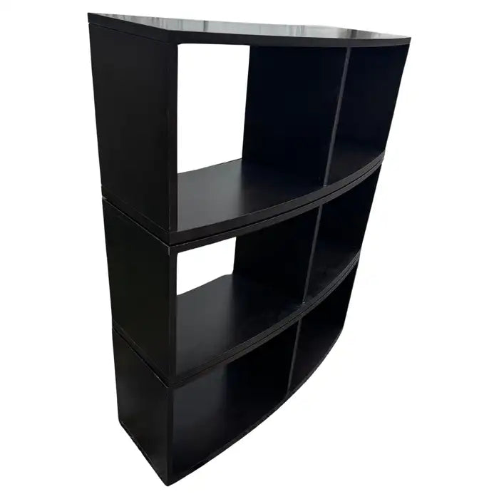 Display cabinet photographed on marble surface
