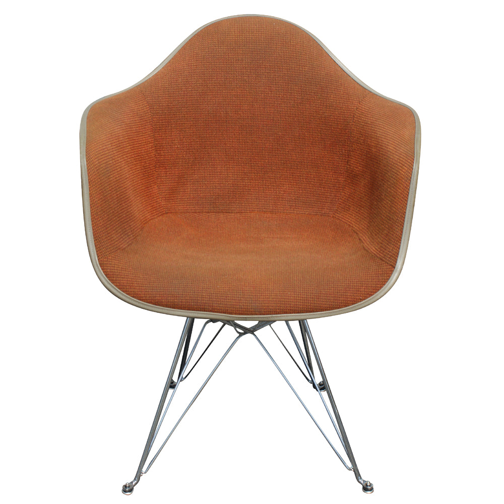 Herman Miller Eames fabric fiberglass shell armchair