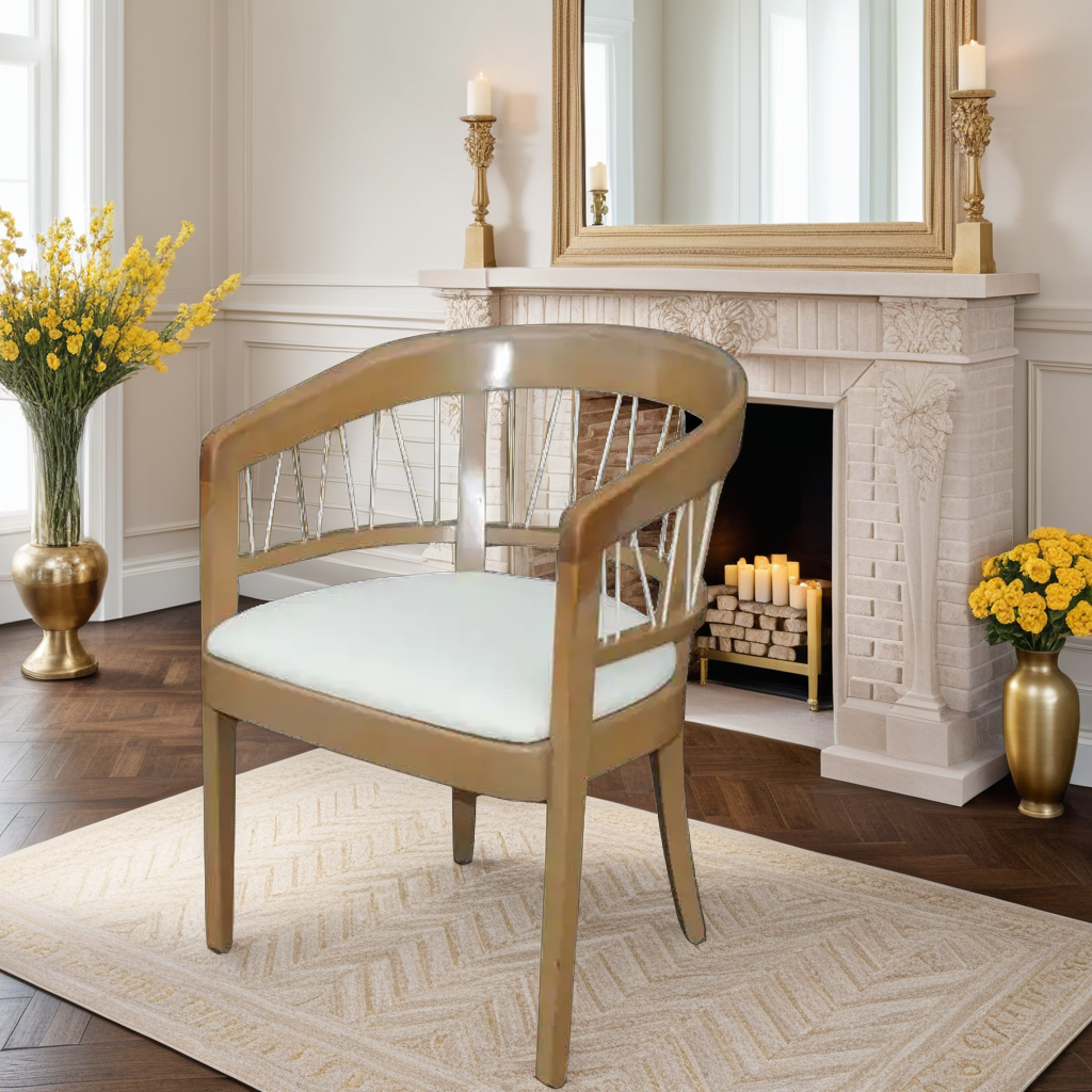 Pair Edward Wormley leather arm chairs