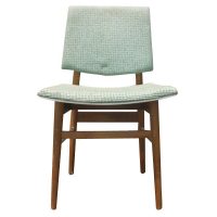 Elegant mid-century Scandinavian dining side chairs upholstery.​