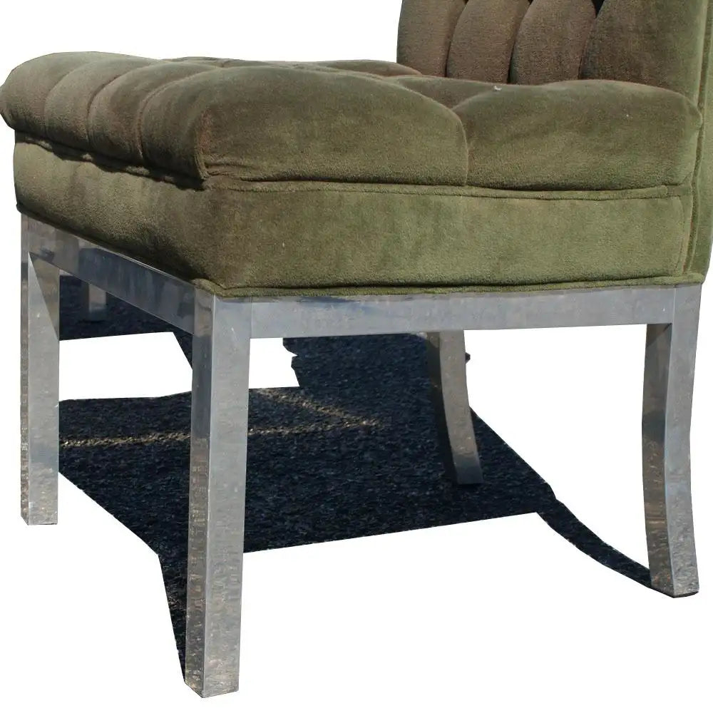 Metro Retro Furniture DIA style dining highback chair green