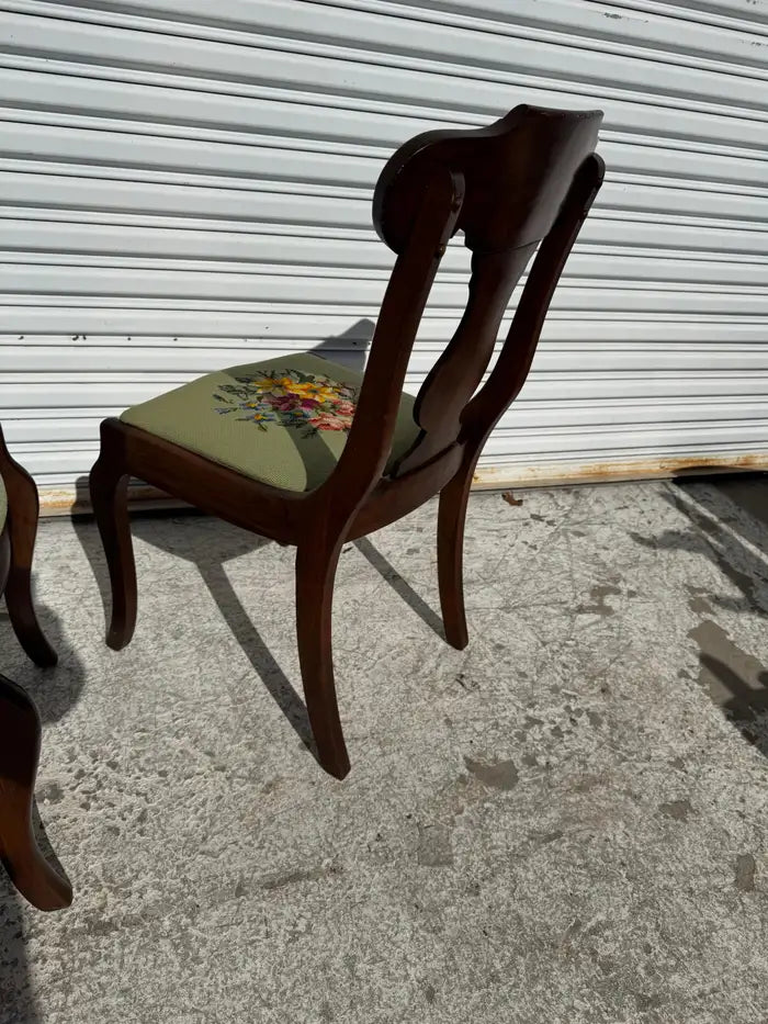 Decorative needlepoint chairs for living room