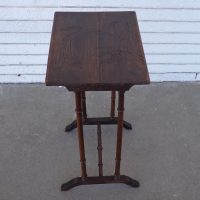 Traditional rectangular wood side table