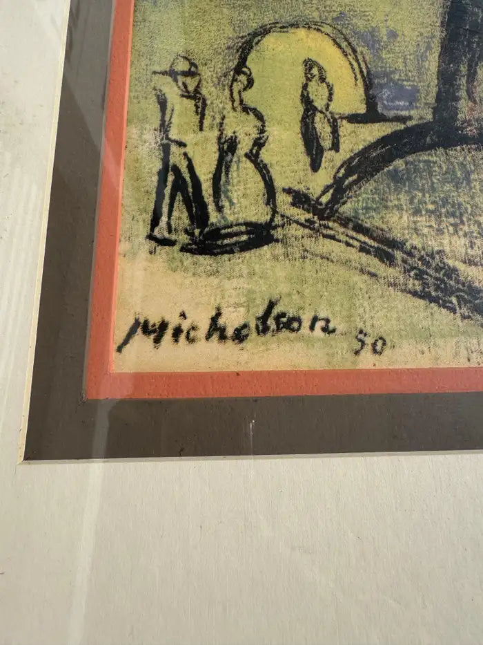 Color print European landscape