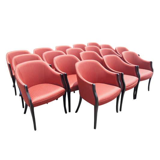 French style arm chair maroon black wood