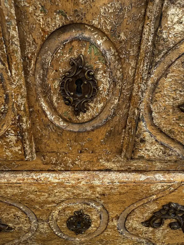 antique inspired commodes marble surface decorative wood finish