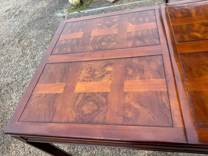 Walnut dining table rich wood grain