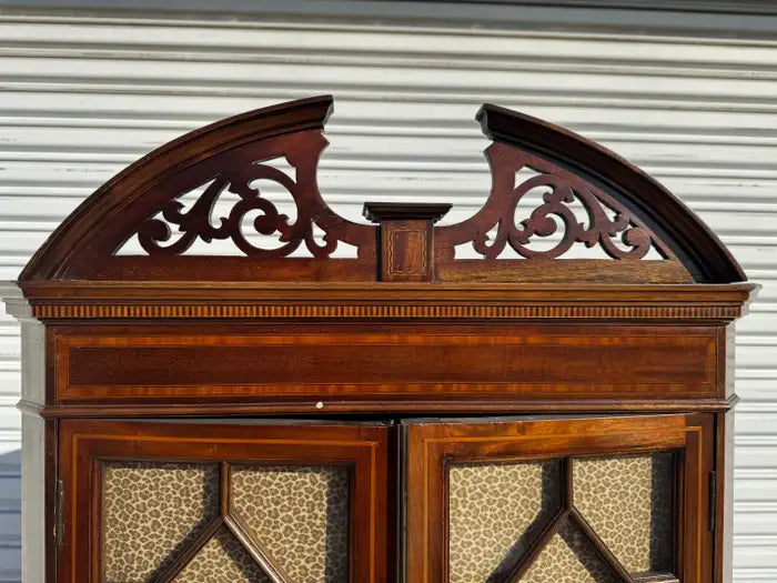 Corner curio cabinet traditional decor