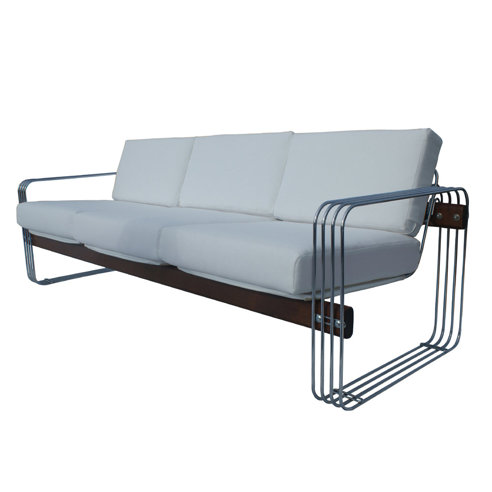 Metro Retro Furniture Heinz Meier Landes sofa chrome