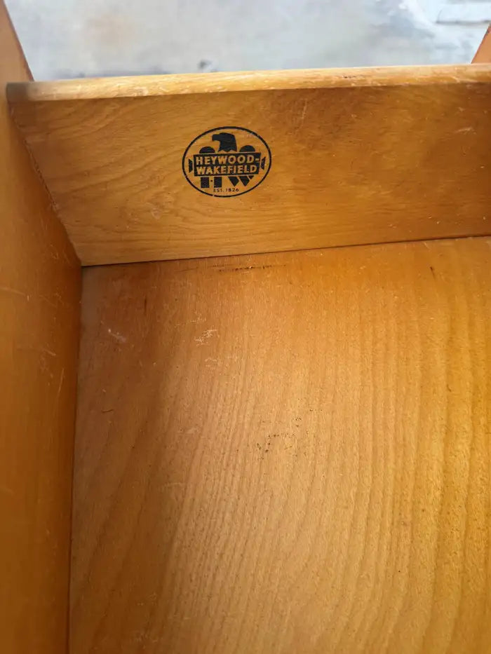 Mid Century Modern maple buffet cabinet