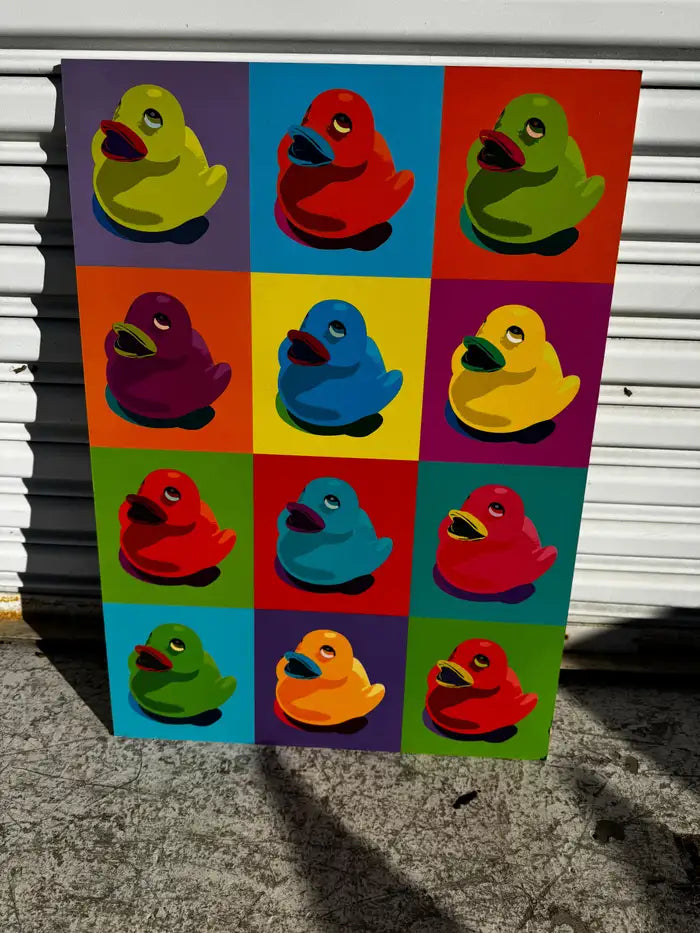 IKEA duck print colorful pop art décor