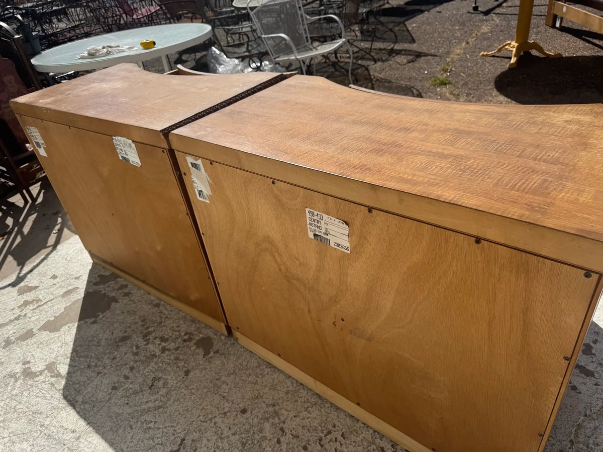 Pair of Century Furniture Mackintosh Style Nightstands w/ an Edinburgh Finish
