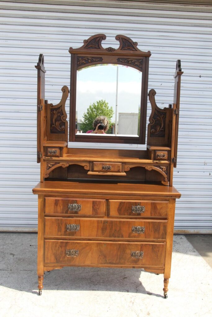antique mirror dresser antique Victorian dresser with mirror