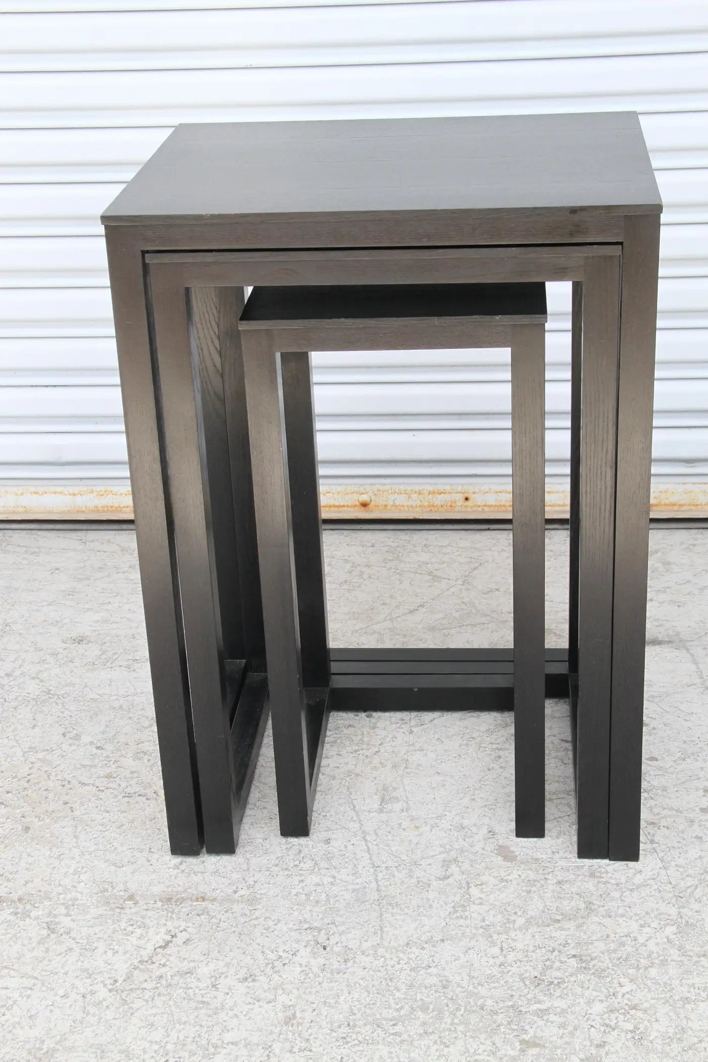 Set of Josef Hoffmann ebonized side tables
