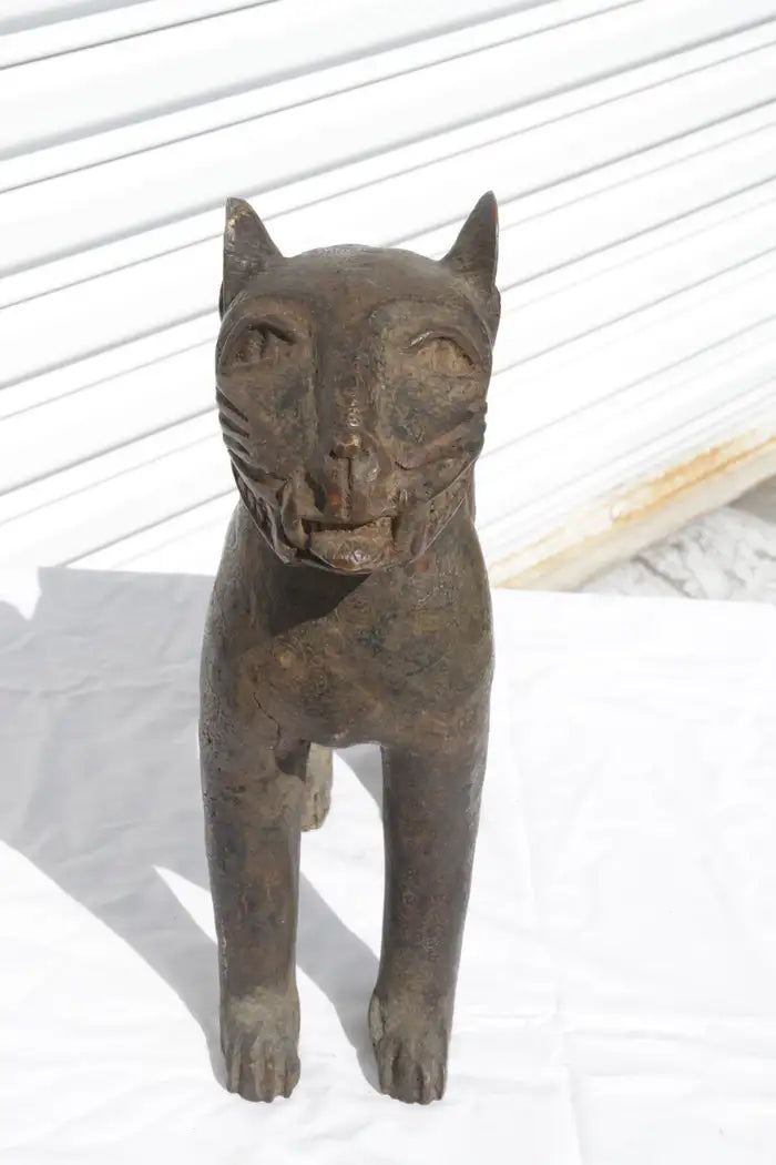Pair of Brass Jaguar Cubs