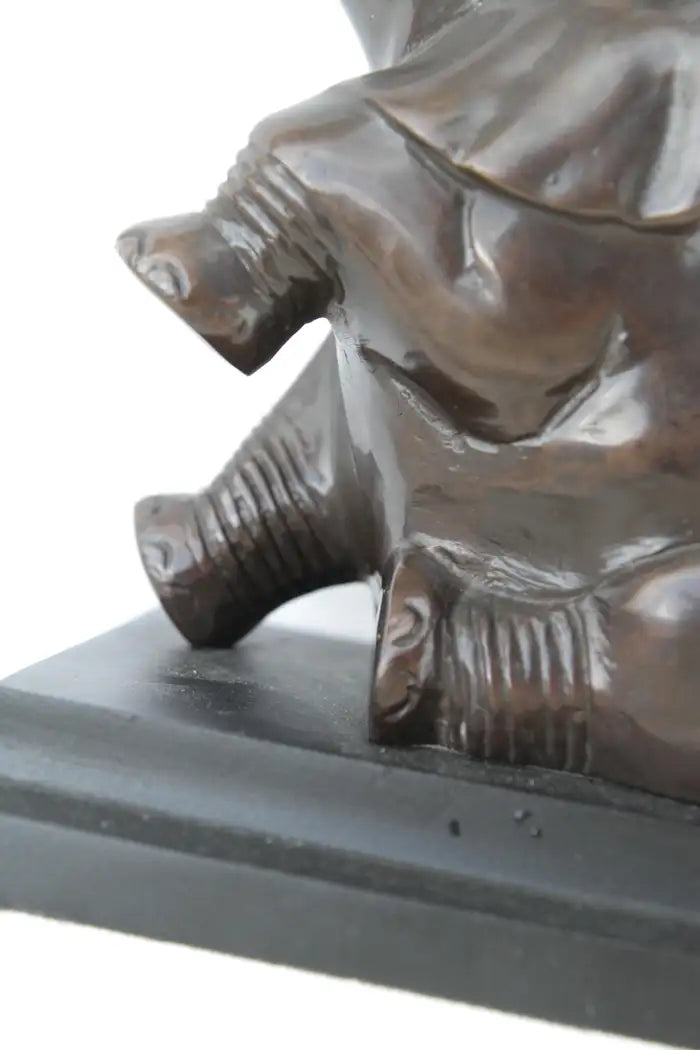 Vtg Pair of Bronze Metal ART DECO Baby Elephant Book Ends