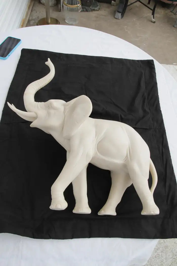 Cast Resin Good Luck Trunk Elephant