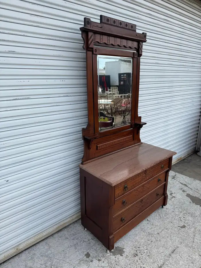 Eastlake Dresser w/Mirror Eastlake Dresser w/Mirror