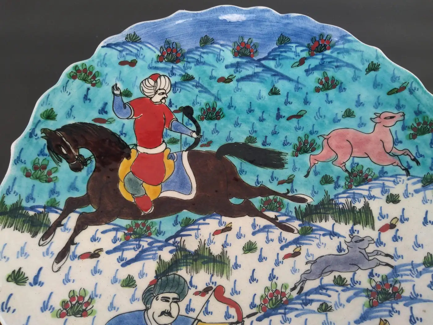 Gini Nurullah hand-painted plate