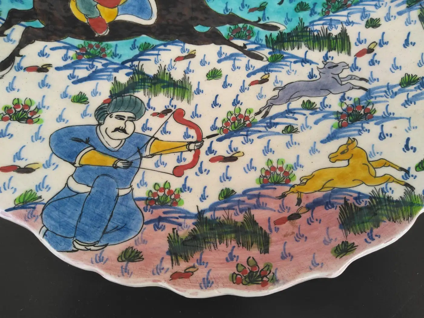 Gini Nurullah hand-painted plate