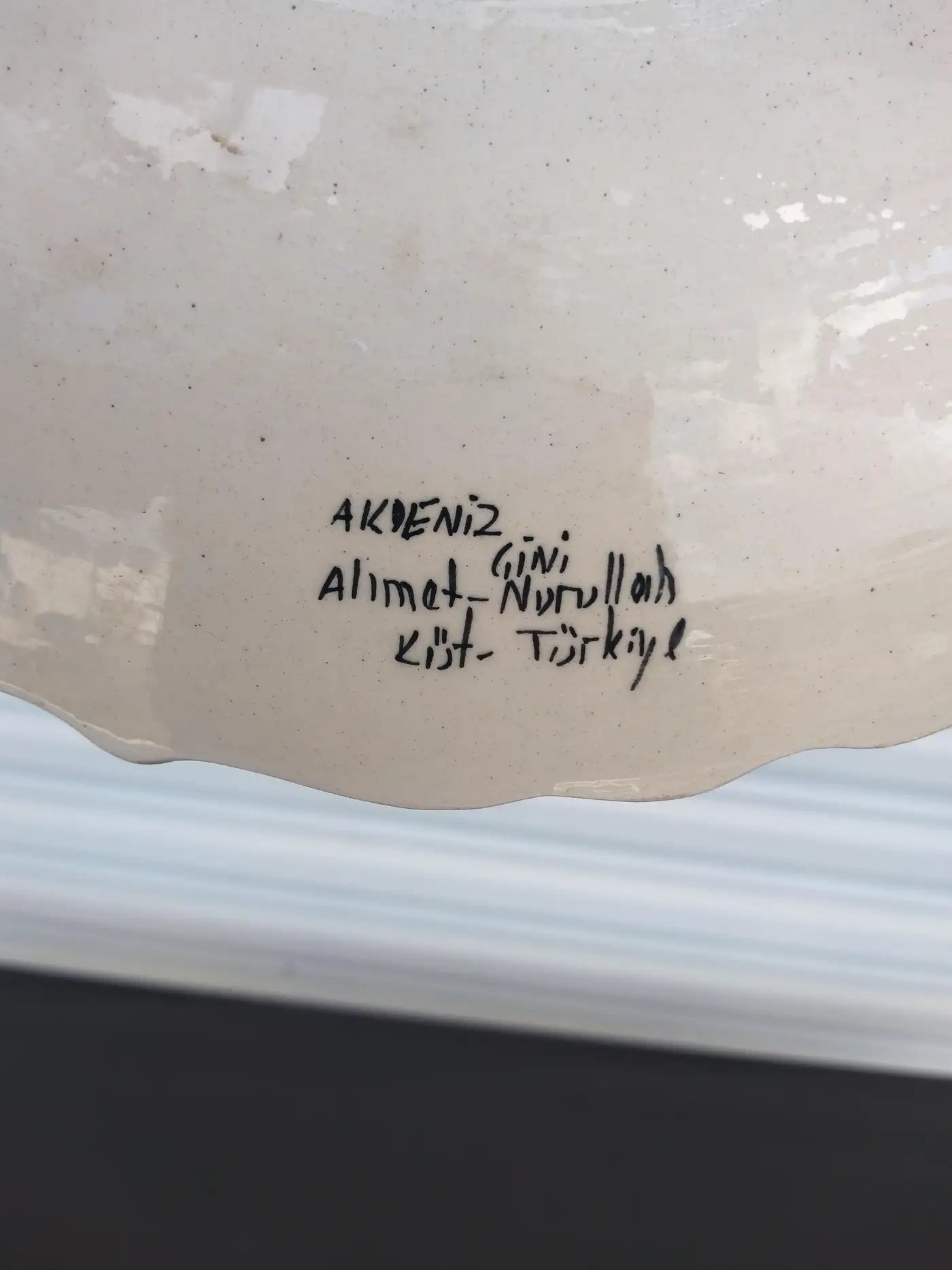 Gini Nurullah hand-painted plate