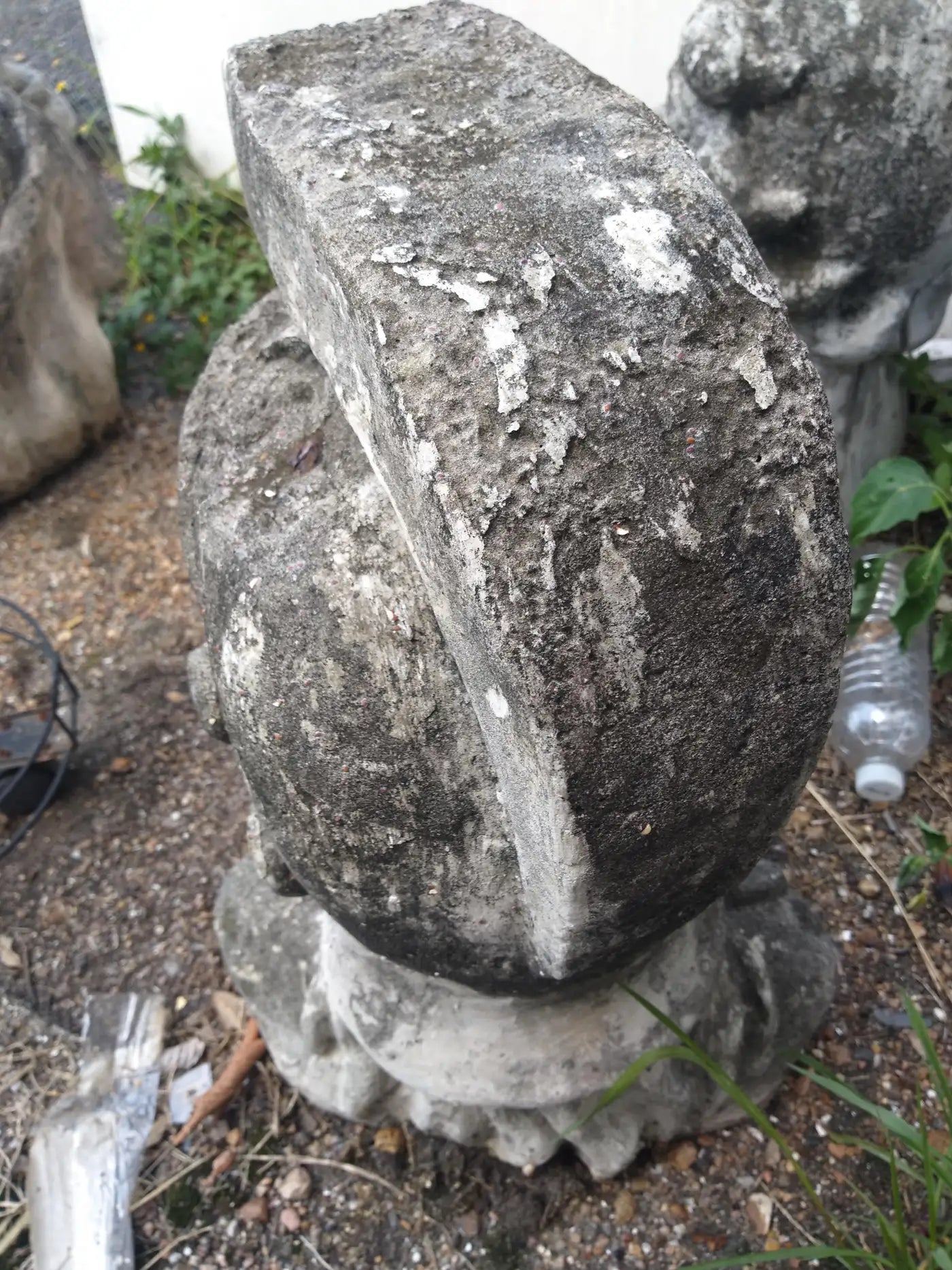 Soldier in Helmet Garden Statue