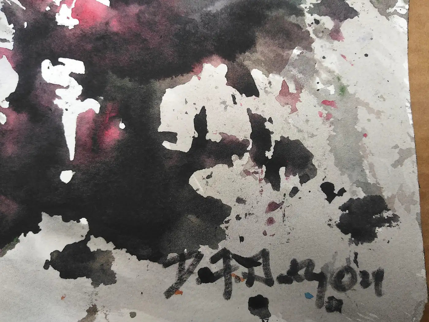 Modern abstract acrylic artwork by David F. Gatling