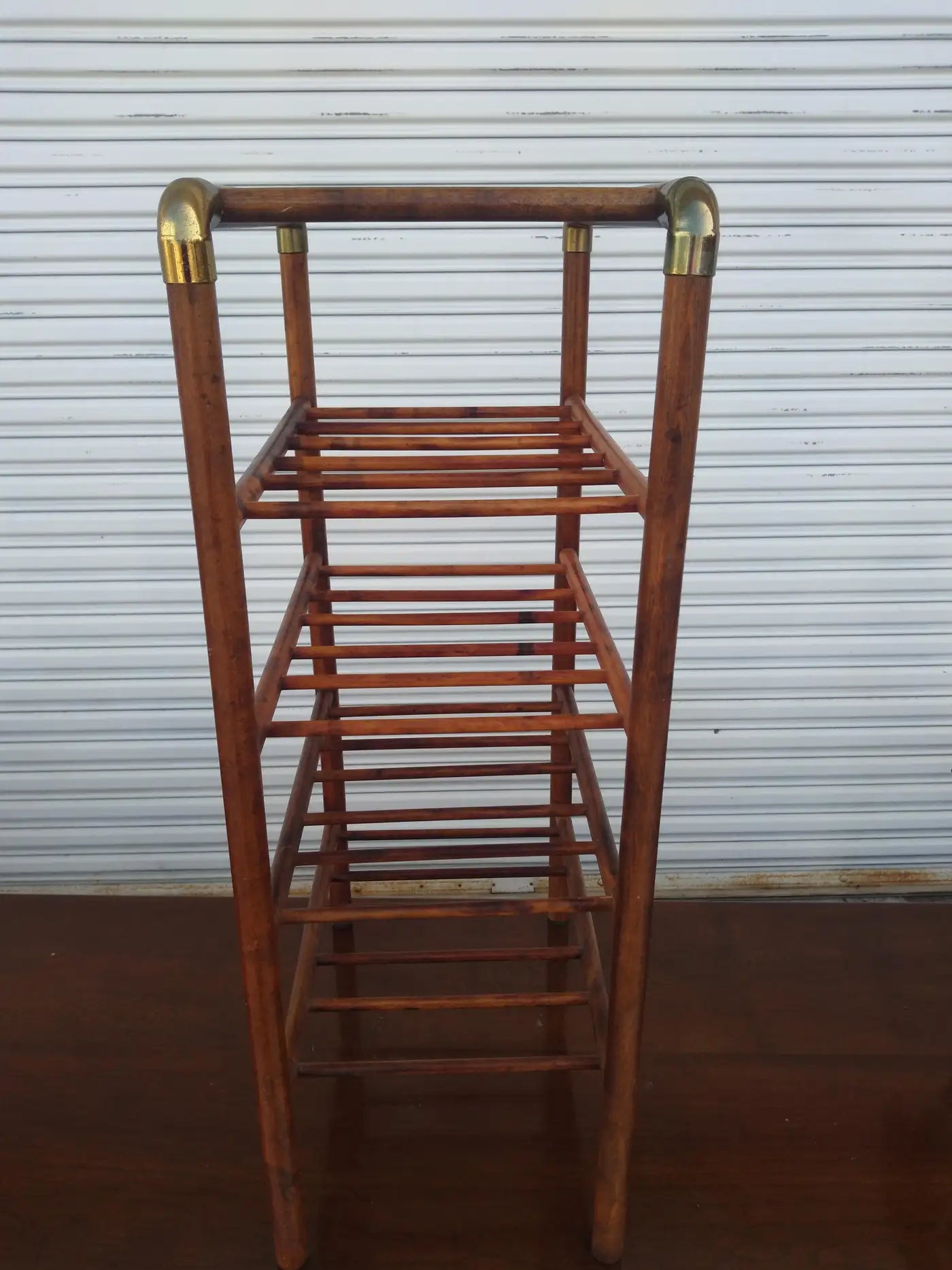Vintage bentwood wine storage rack