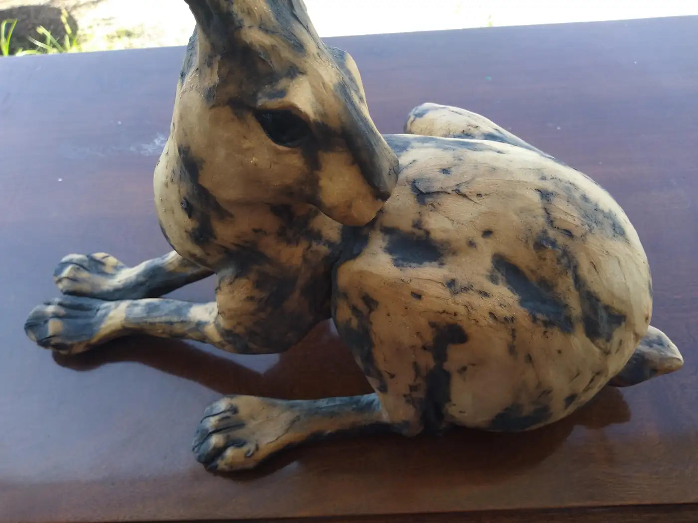 Handcrafted Jackrabbit sculpture by Paul Jenkins