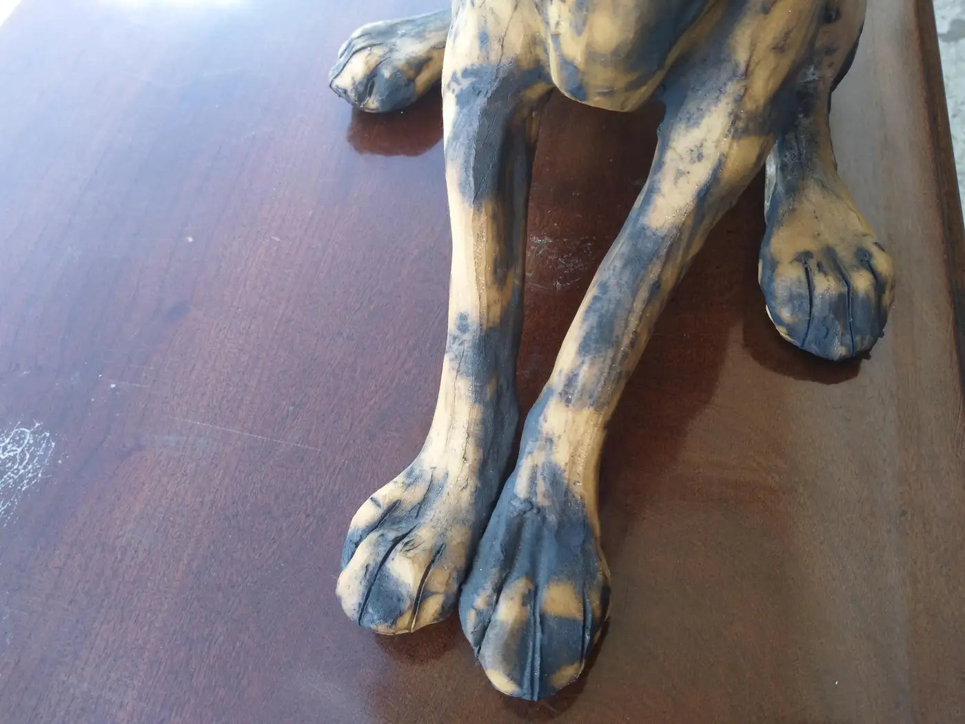 Modern ceramic animal art Jackrabbit statue
