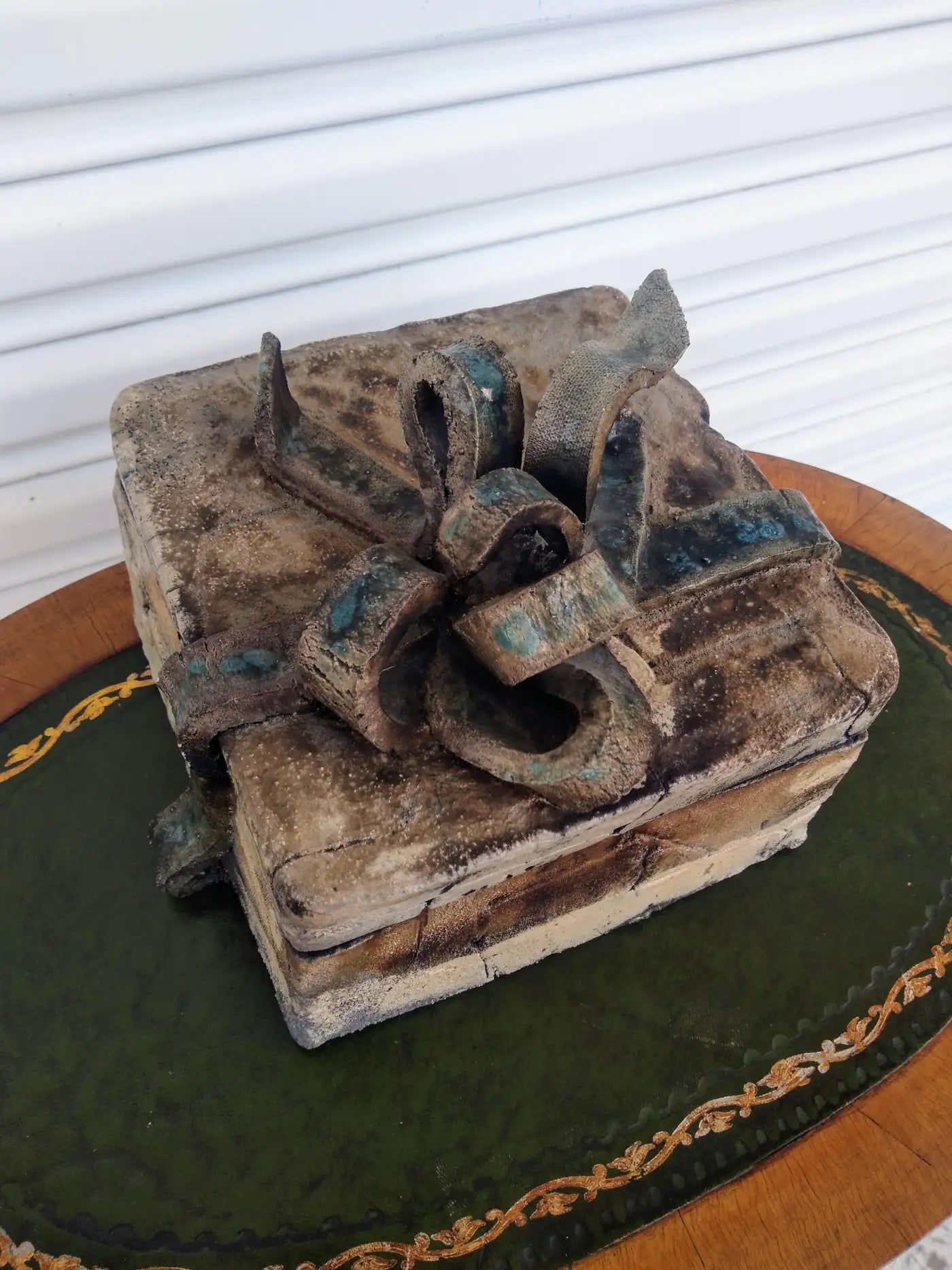 Artisan Raku fired box by Bruny Graves