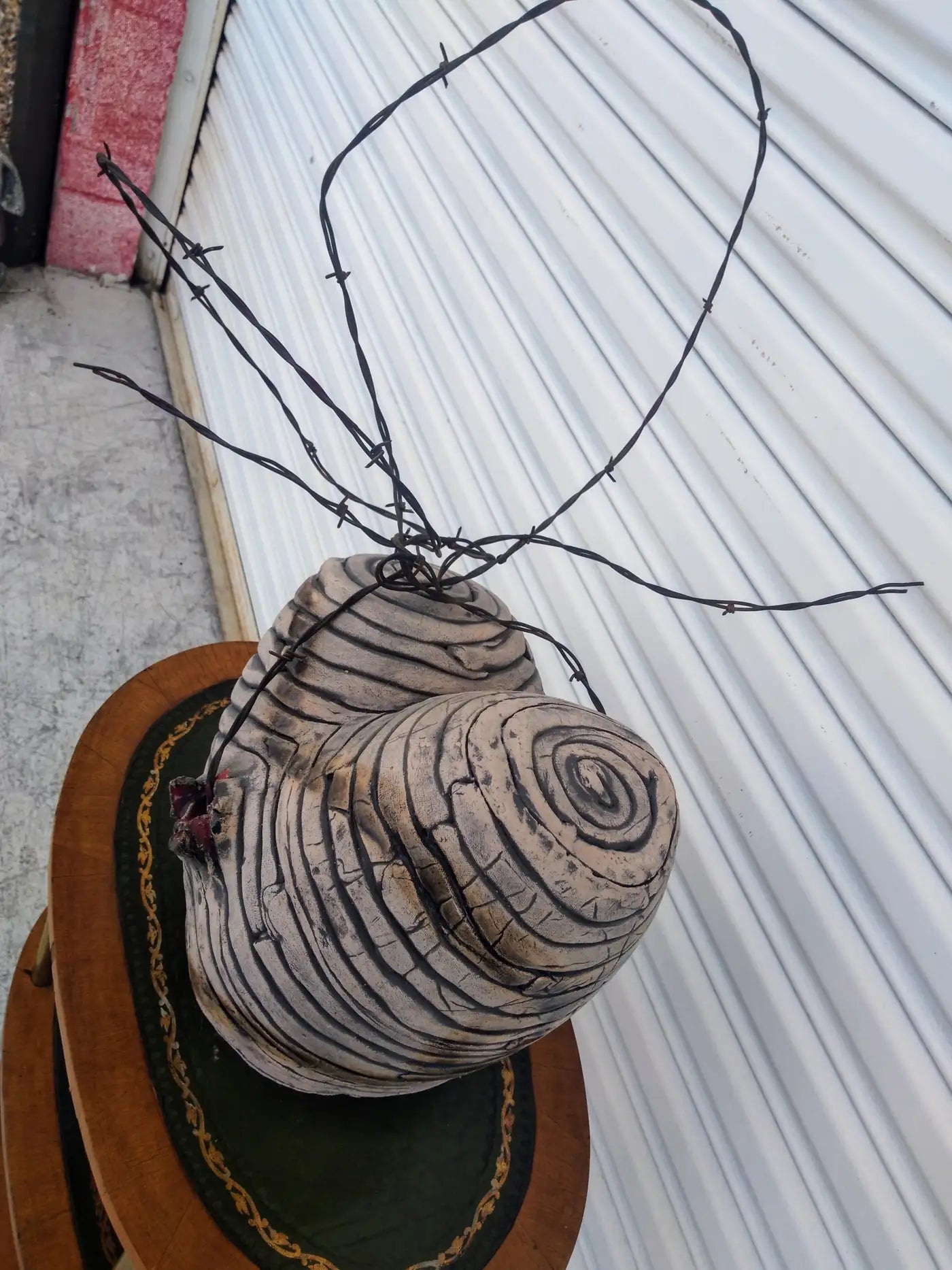 Contemporary Raku-fired figure by Bruny Graves